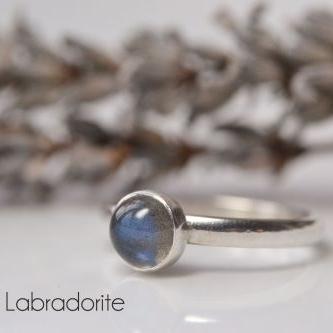 Becky Pearce Designs Labradorite Cabachon Ring