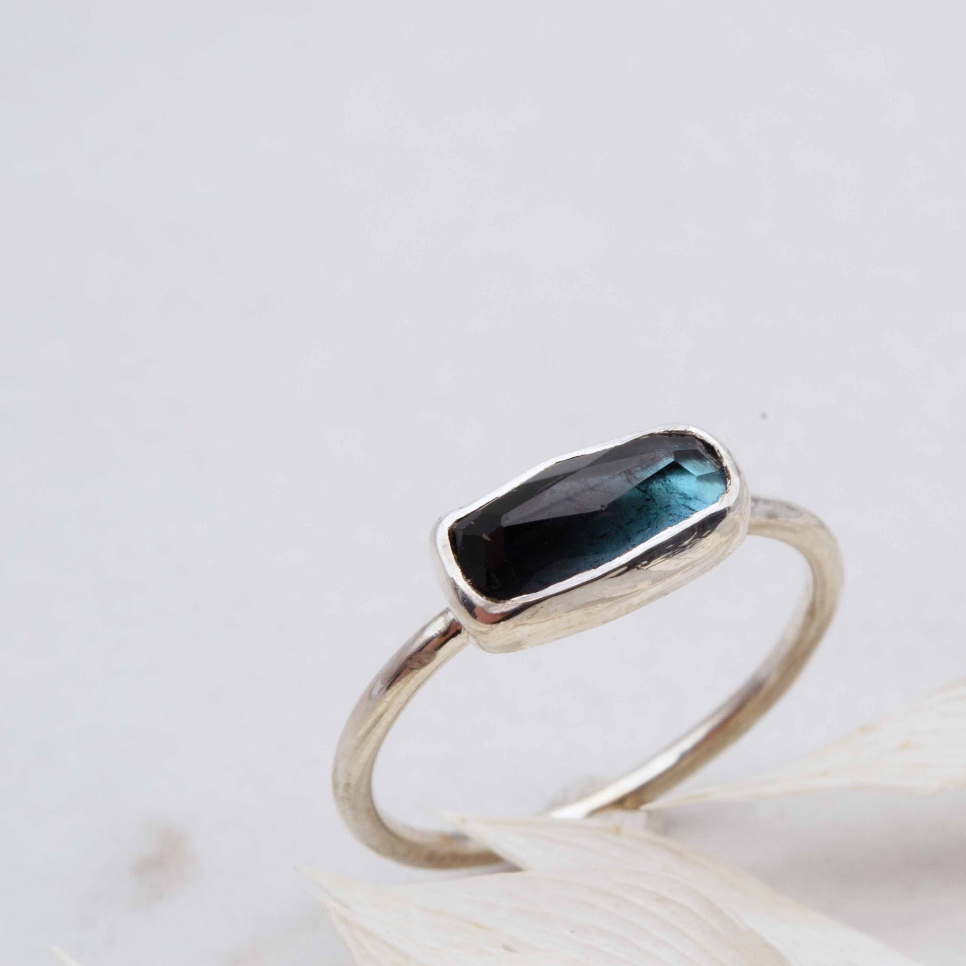 Becky Pearce Designs Blue tourmaline freeform ring