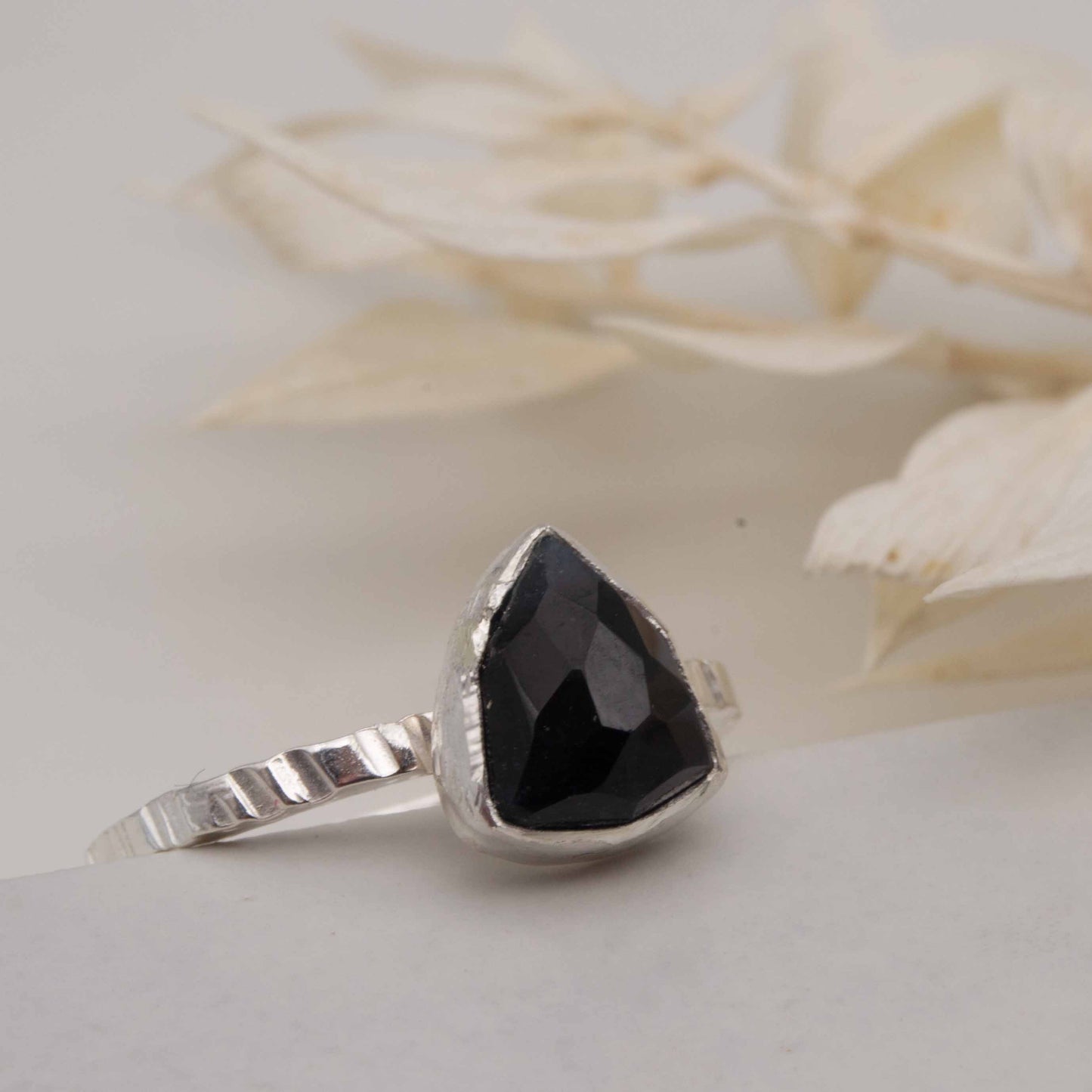 Becky Pearce Designs Midnight dark blue tourmaline ring