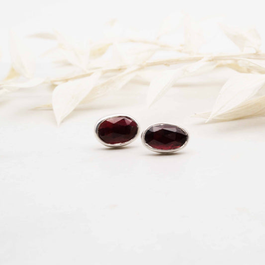 Becky Pearce Designs Raspberry spinel stud earrings