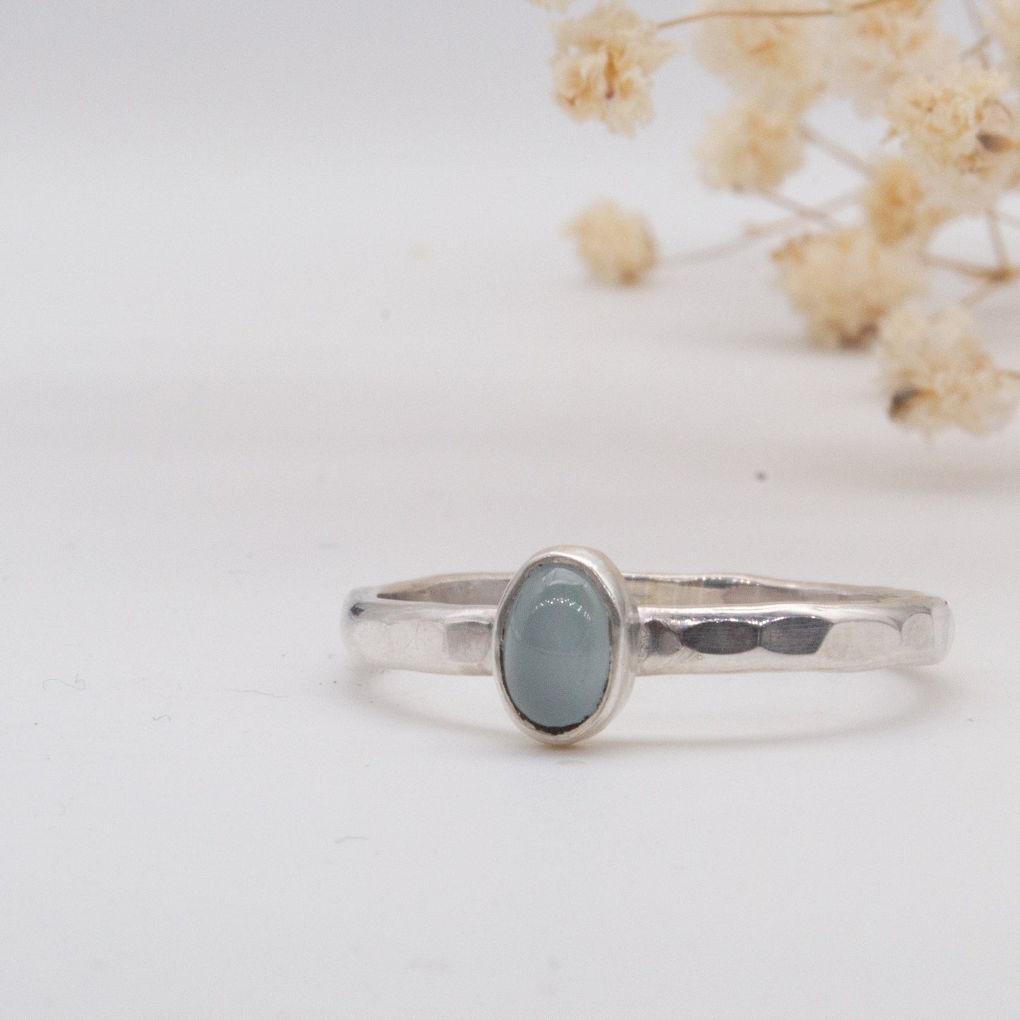 Becky Pearce Designs Aquamarine (March) Birthstone Stacking Ring