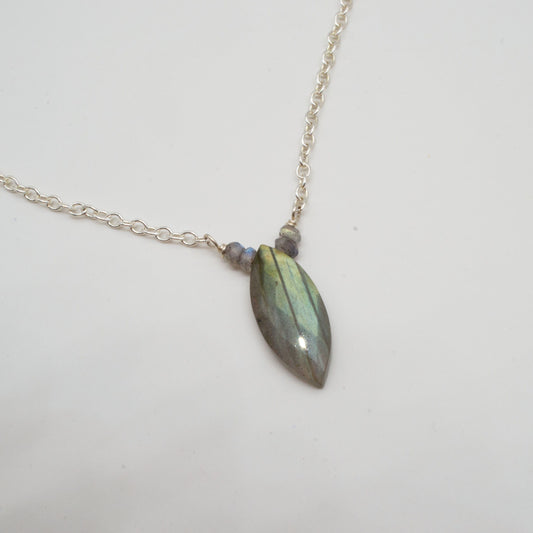 Becky Pearce Designs Marquise labradorite necklace