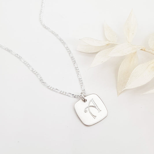 Becky Pearce Designs Design your own sterling silver personalised inital pendant