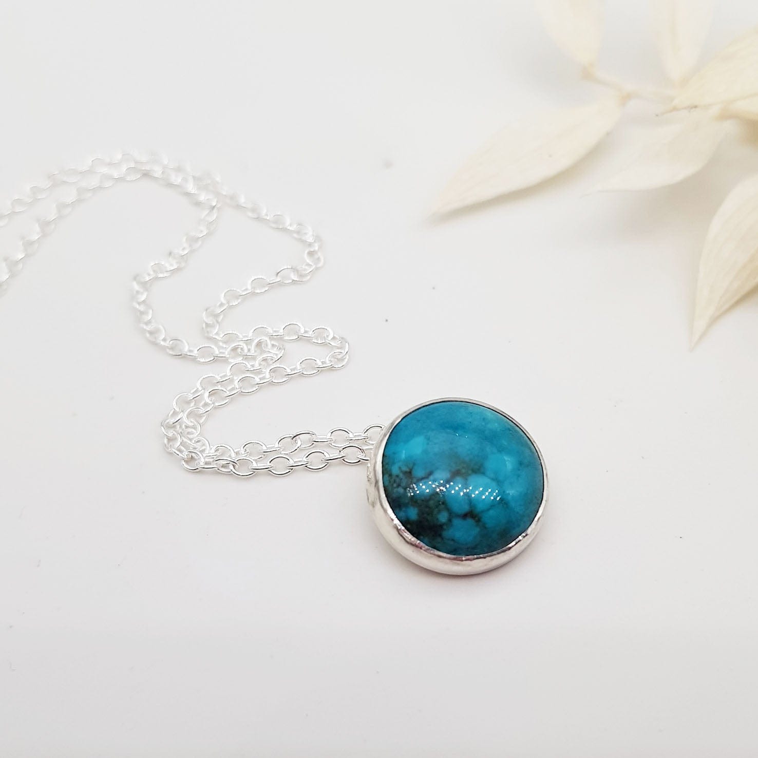 Becky Pearce Designs Turquoise and silver pendant necklace