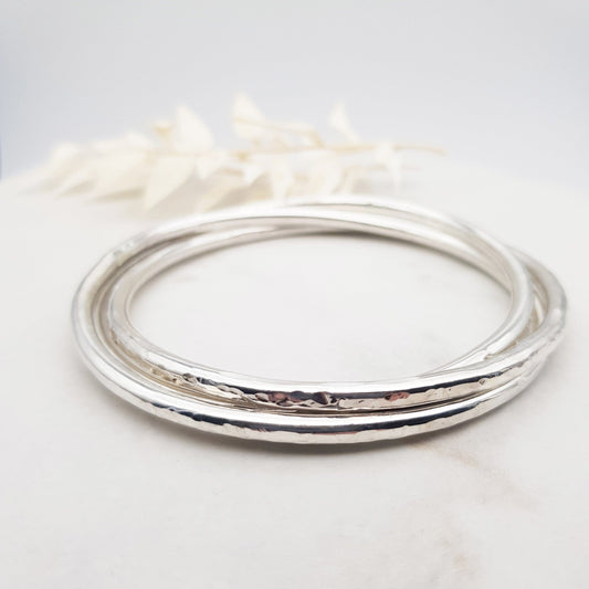 Becky Pearce Designs bangle Chunky sterling silver "russian wedding ring" style  bangle