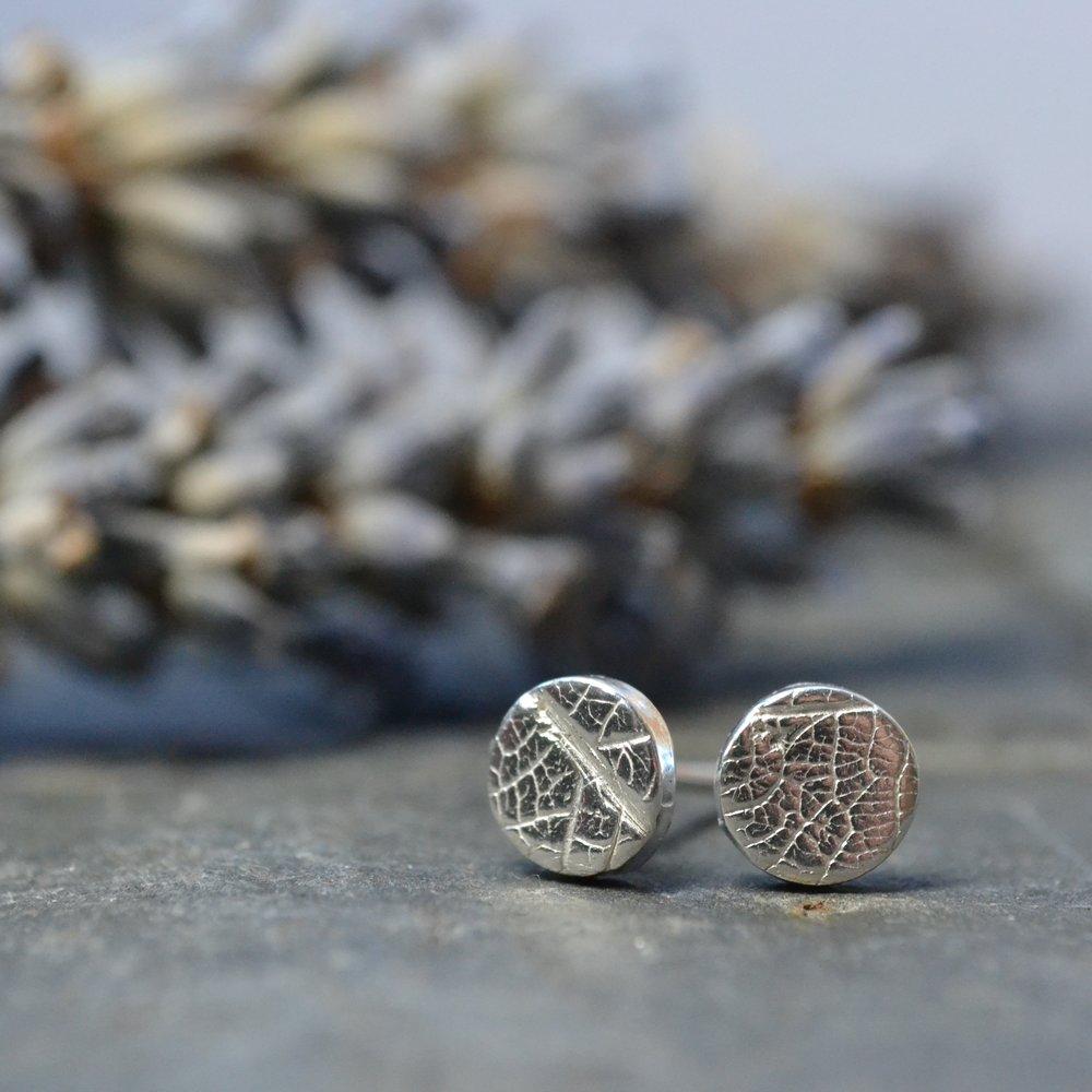 Becky Pearce Designs Earrings Leaf dots