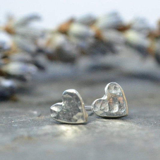 Becky Pearce Designs Earrings Teeny tiny silver hearts
