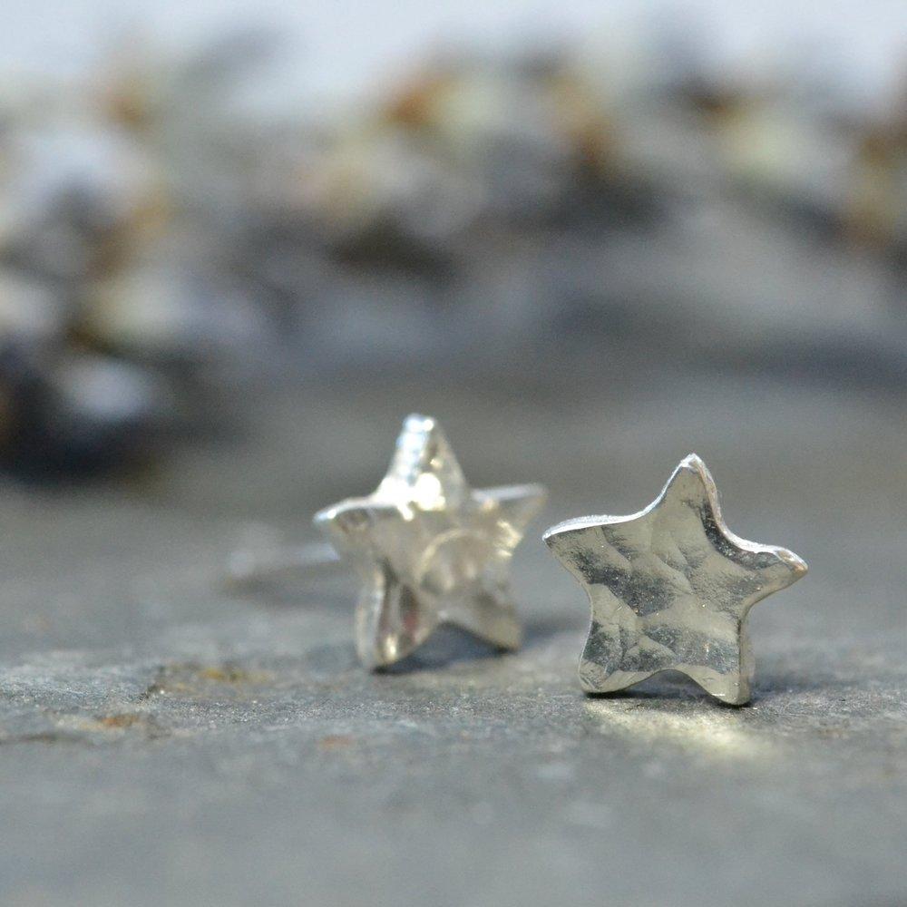 Becky Pearce Designs Earrings Teeny tiny silver stars