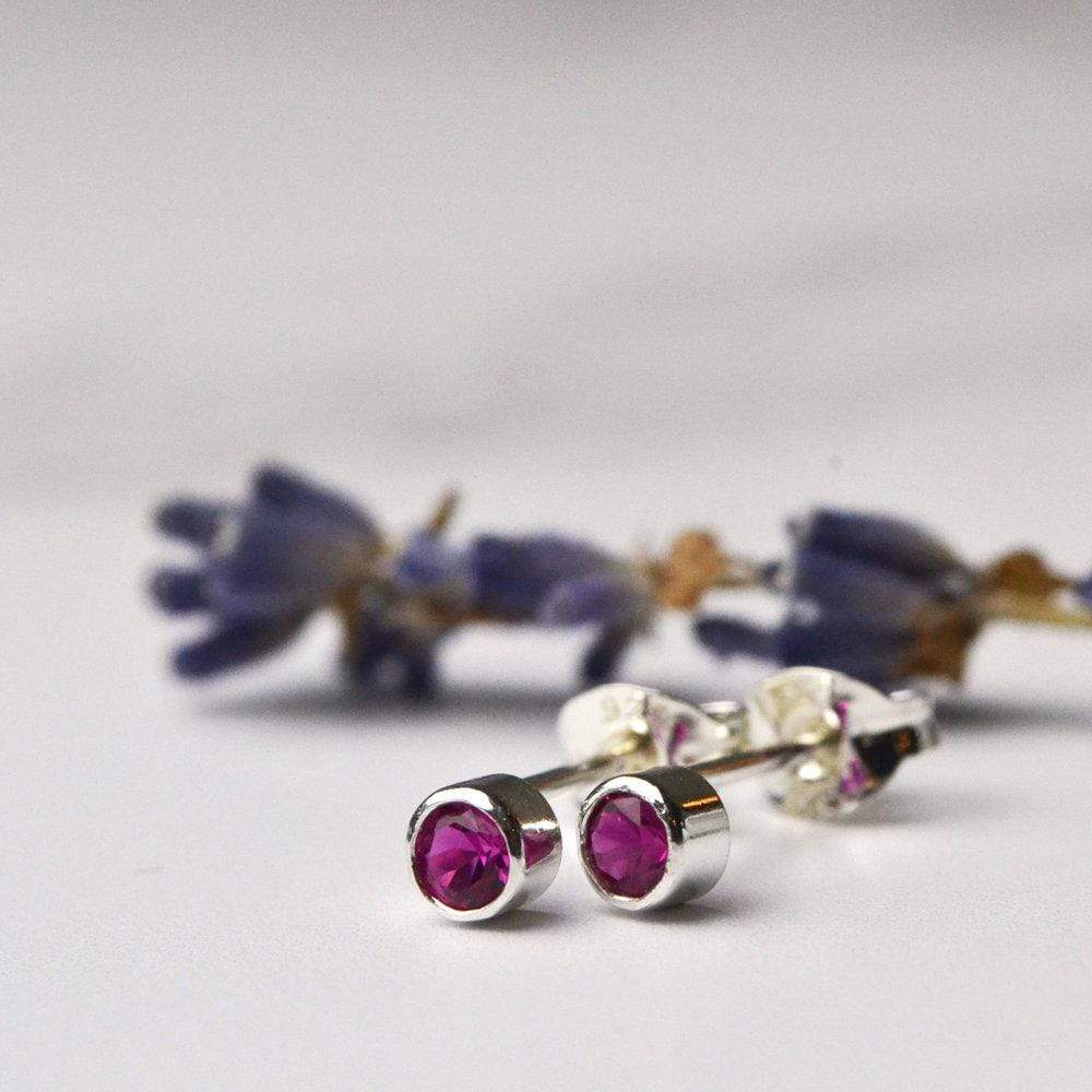 Becky Pearce Designs Earrings Dainty gemstone stud earrings