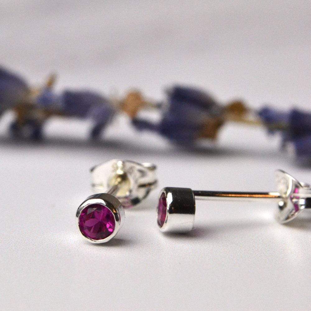 Becky Pearce Designs Earrings Dainty gemstone stud earrings