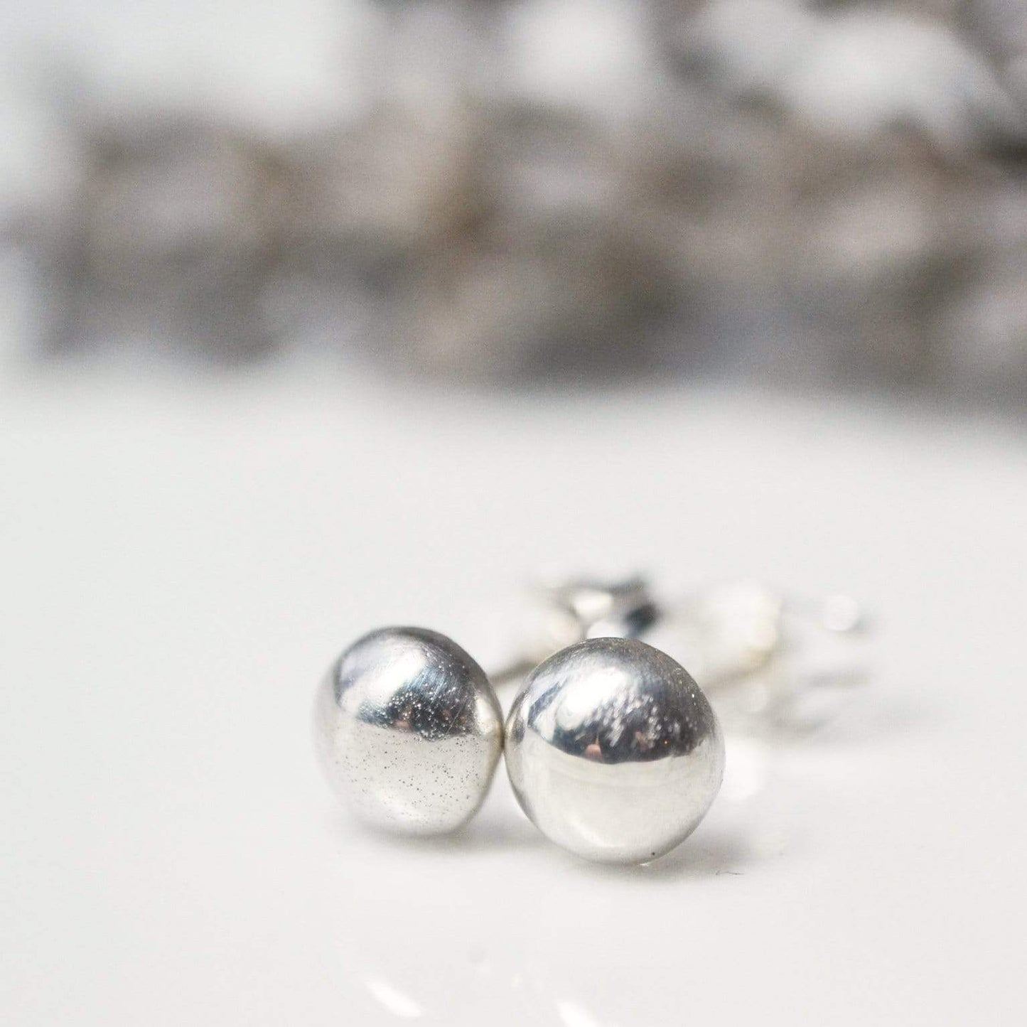 Becky Pearce Designs Earrings Bubble sterling silver earrings