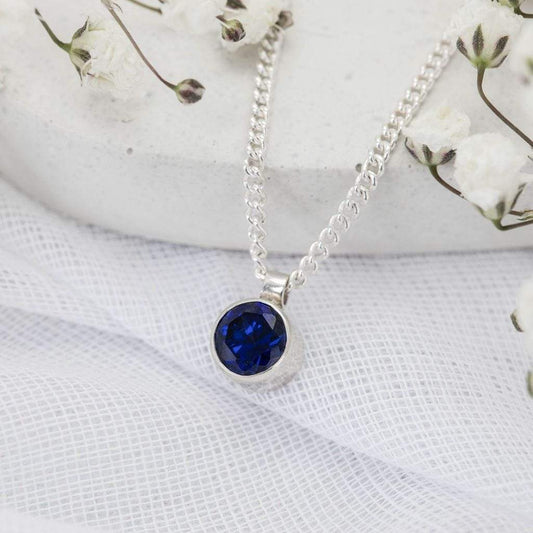 Becky Pearce Designs necklace Solitaire birthstone pendant necklace