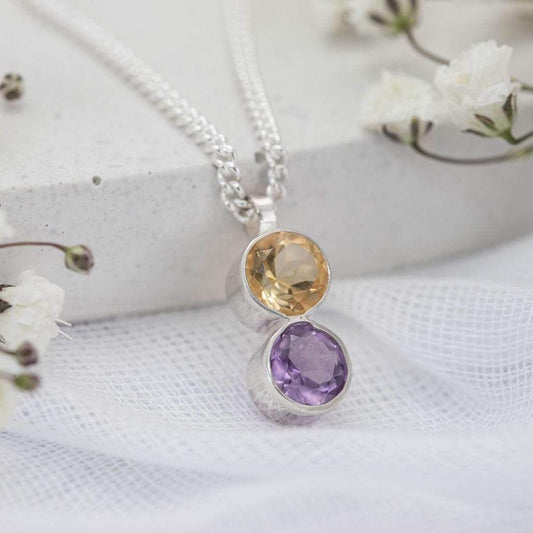 Becky Pearce Designs necklace Duo Stone Birthstone Pendant Necklace