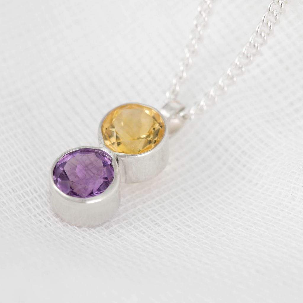 Becky Pearce Designs necklace Duo Stone Birthstone Pendant Necklace