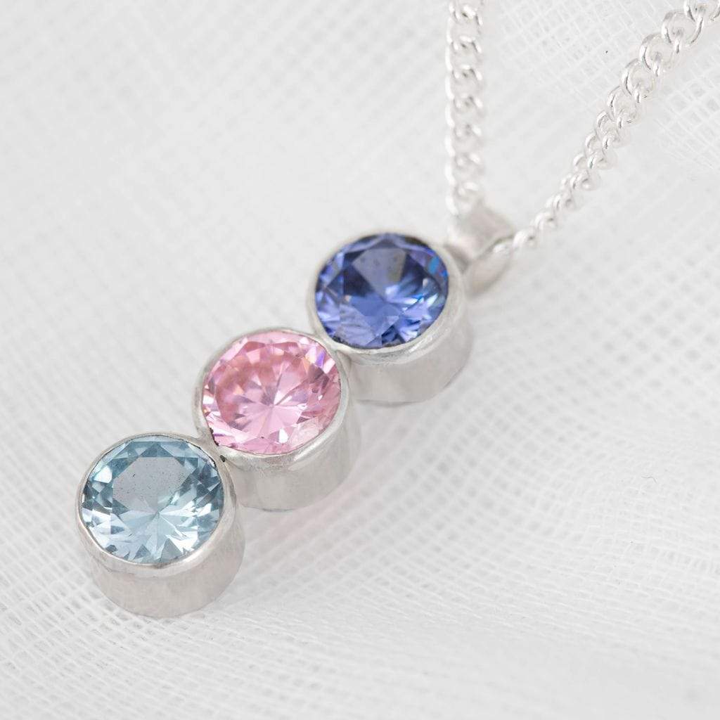 Becky Pearce Designs necklace Trio Stone Birthstone Pendant Necklace
