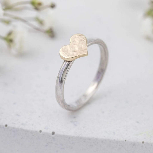Becky Pearce Designs Rings Gold heart ring