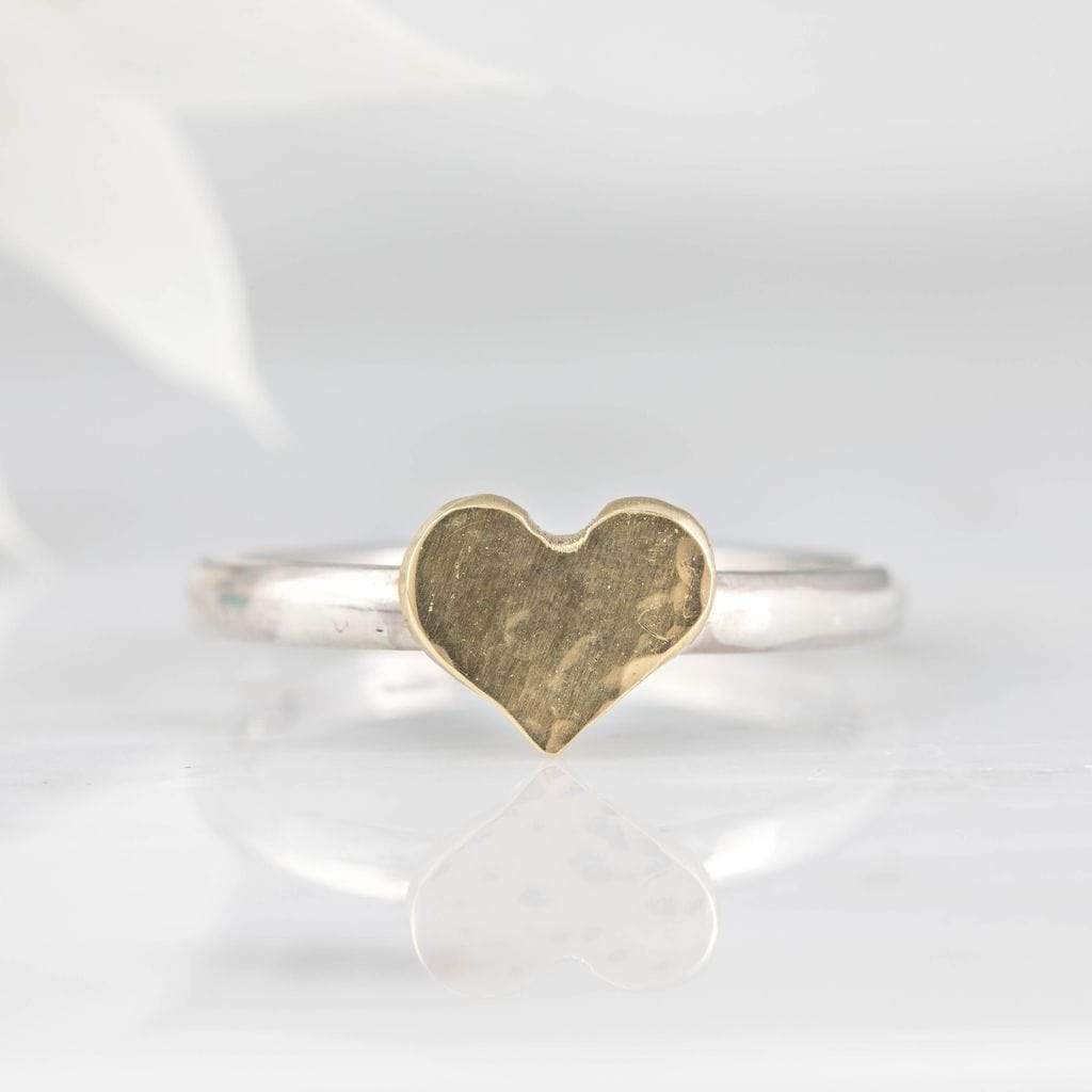Becky Pearce Designs Rings Gold heart ring