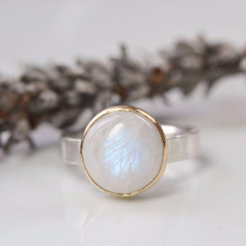 Becky Pearce Designs Rings Moonstone Cabochon Ring