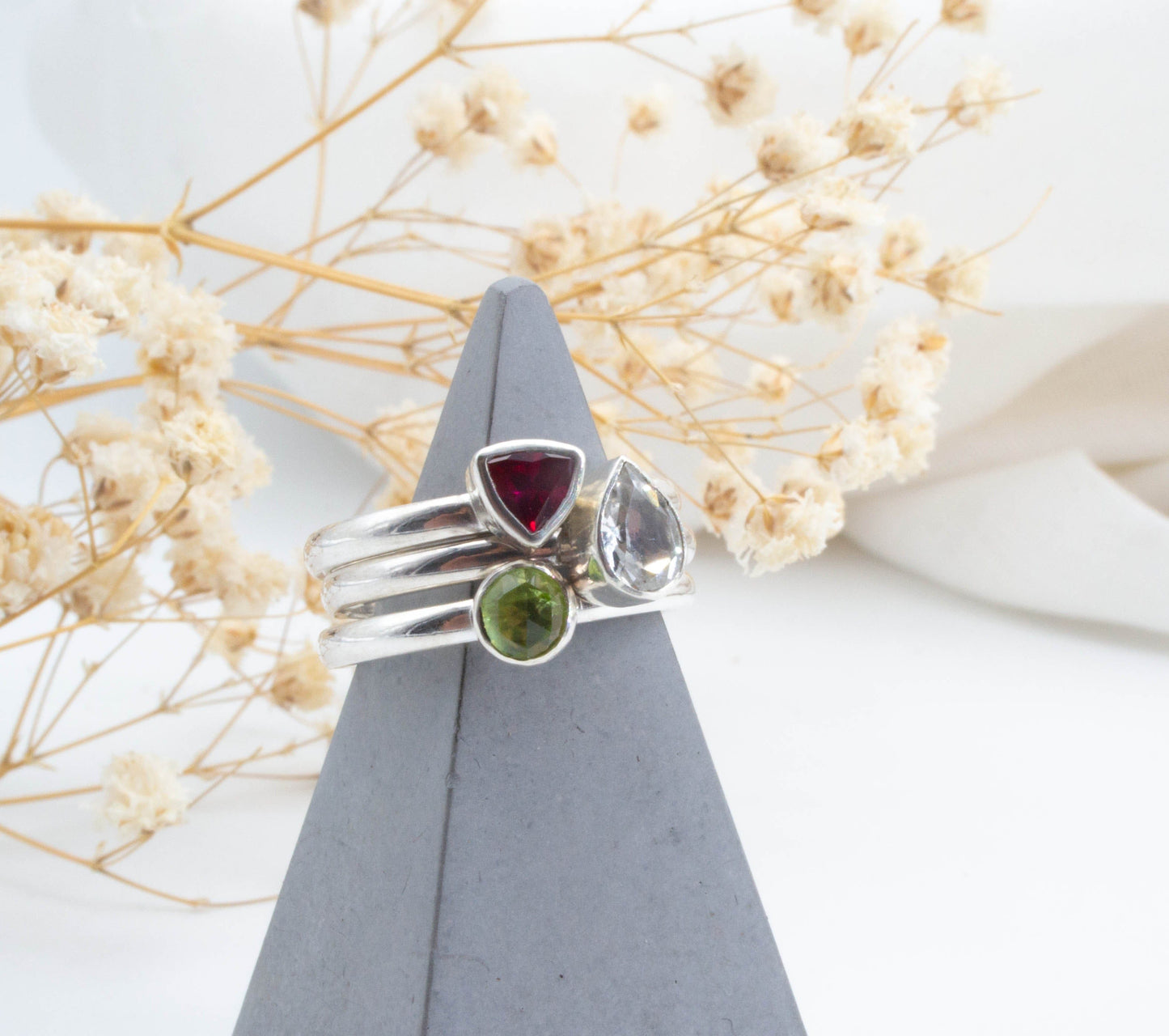 Becky Pearce Designs Rings Peridot (August) Birthstone Stacking Ring