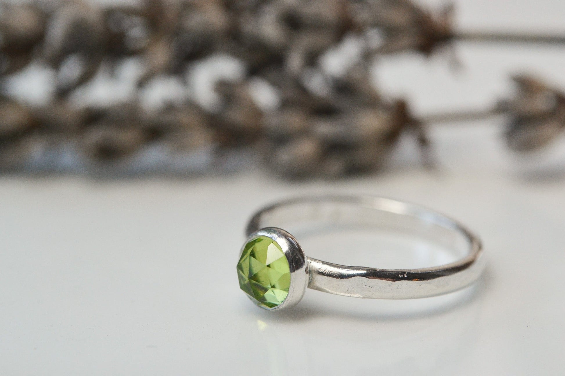 Becky Pearce Designs Rings Peridot (August) Birthstone Stacking Ring