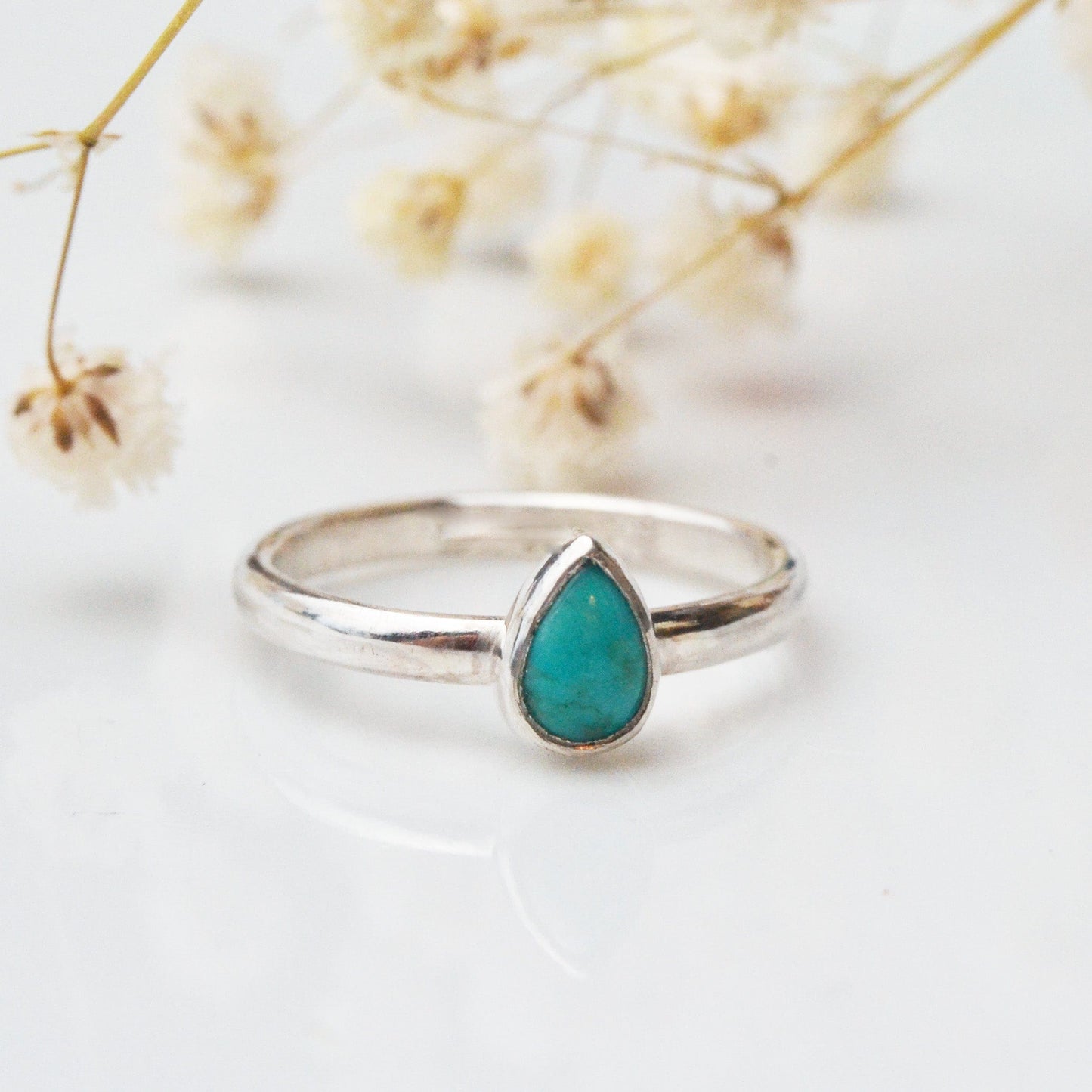 Becky Pearce Designs Rings Turquoise (December) Birthstone Stacking Ring