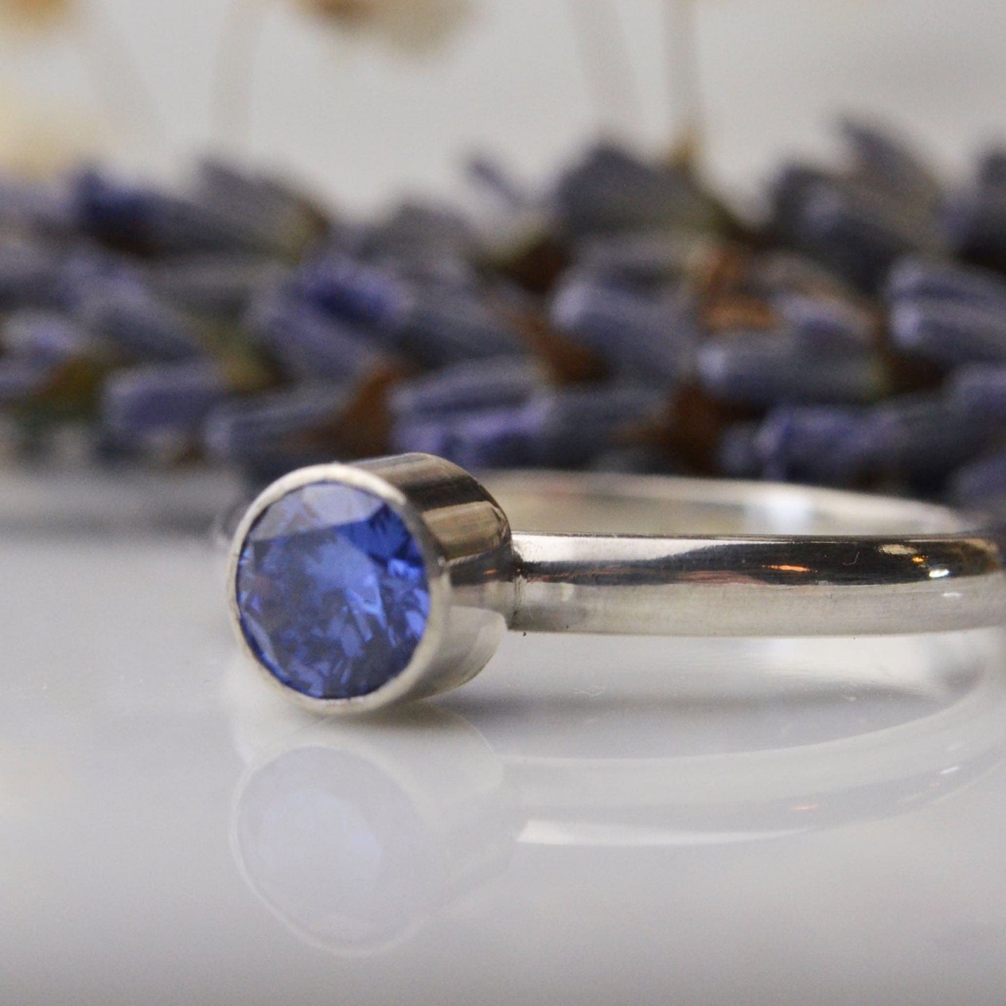 Becky Pearce Designs Rings Tanzanite (December) Birthstone Stacking Ring